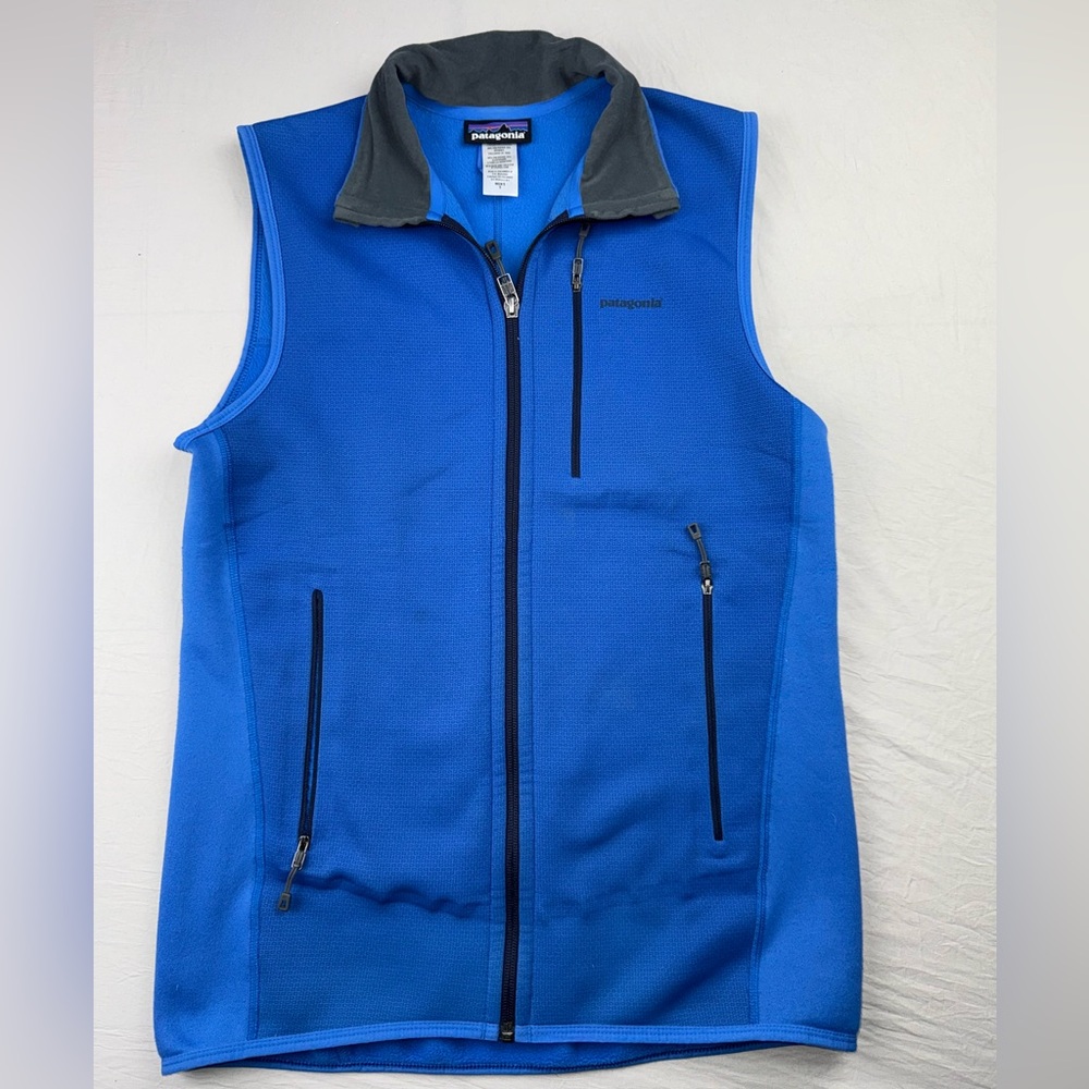 Patagonia Men’s Piton‎ Hybrid Vest Polartec Blue Hike Camp size Small